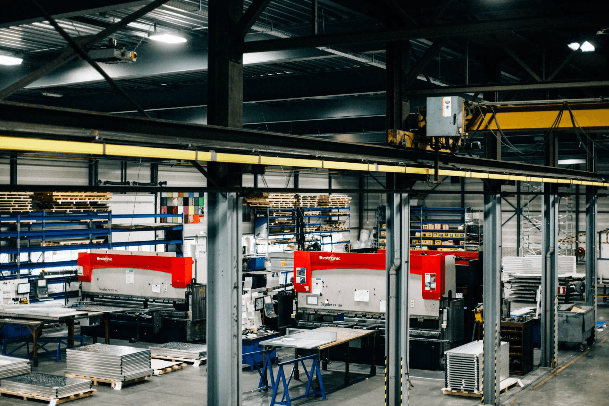 Overzichtsfoto van productie VPT Versteeg